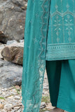 Safwa Clara Premium Embroidered Cotton Lawn Unstitched 3Pc Suit CAA-09