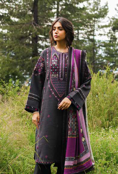 COCO by Zara Shahjahan Unstitched Embroidered 3Pc Suit D-5A