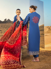 Zainab Chottani Embroidered Chikankari Lawn Unstitched 3Pc Suit ZC-05B