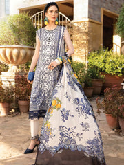 Maria.B M.Prints Lawn Unstitched Embroidered 3 Piece Suit MPT-1705-B