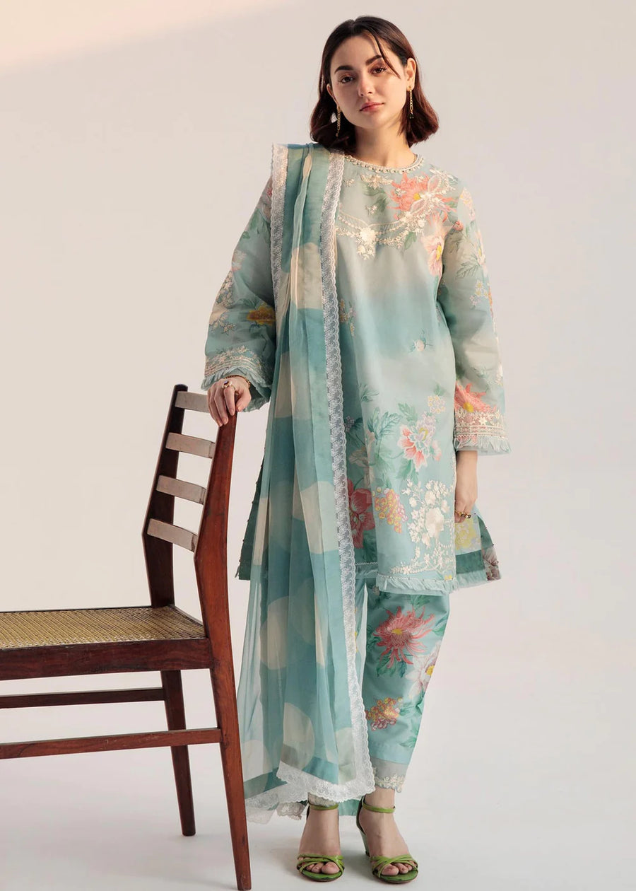 Coco by Zara Shahjahan Embroidered Lawn Unstitched 3 Piece Suit D-05B