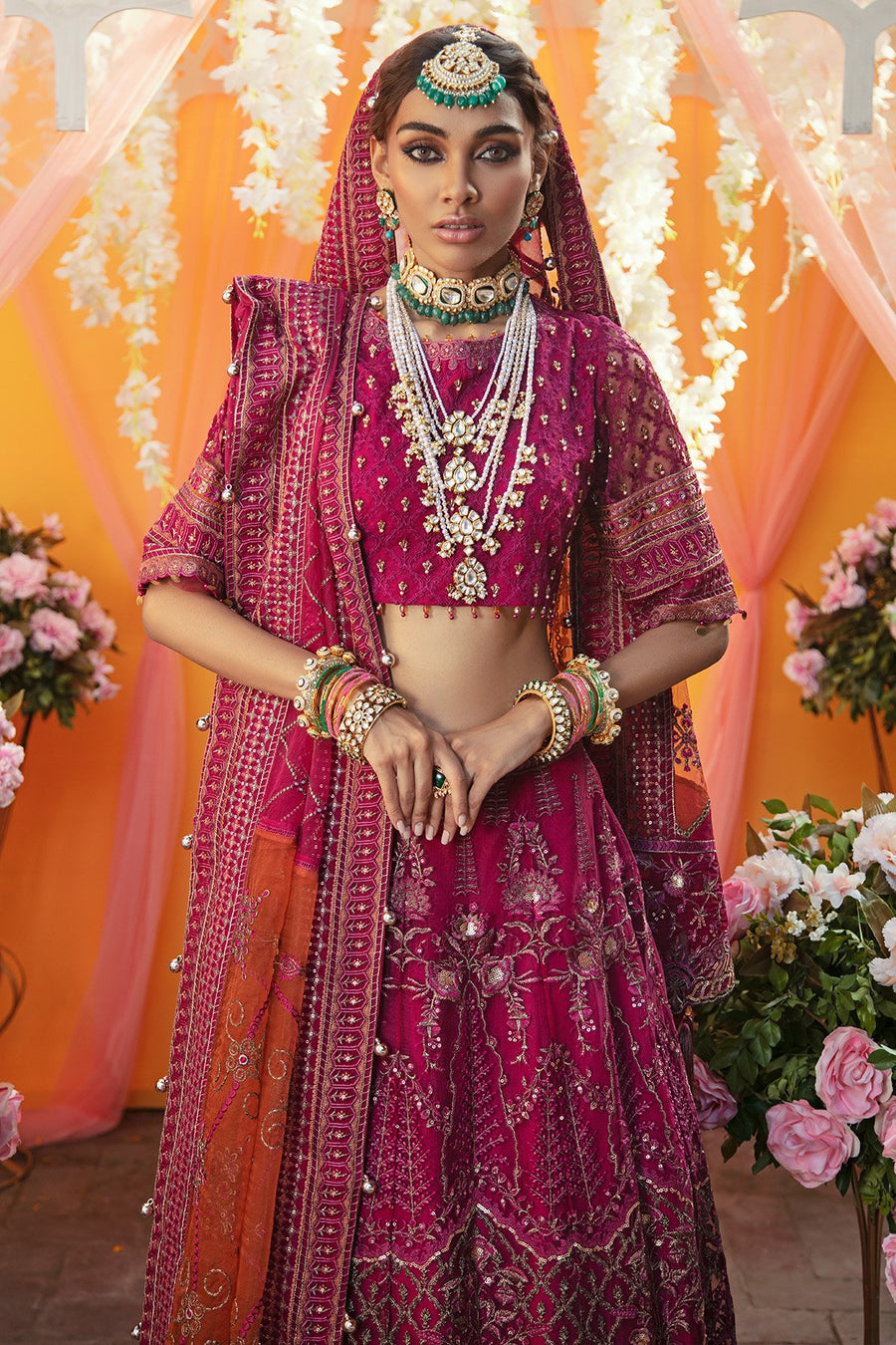 NUREH Jhoomro Unstitched Luxury Formals 3 Piece Suit NL-17 Nurhayat - FaisalFabrics.pk