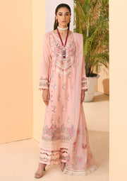 ELAF Premium Luxury Pret Embroidered Lawn 3Pc Suit ELP-07A Cherish