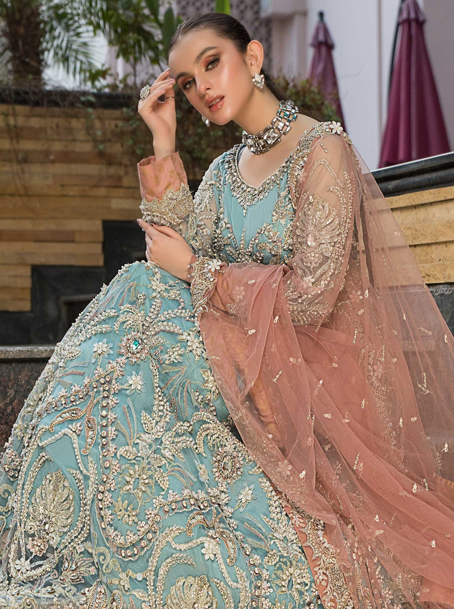 Mahrosh Api aroshi Farahnosh Unstitched Luxury Formal Suit - MAHROSH