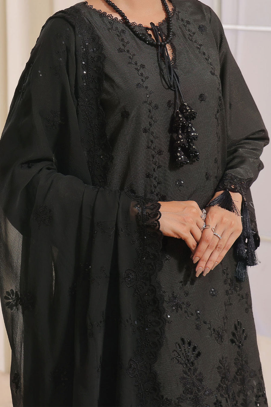Safwa Aura Masuri Premium Embroidered Unstitched 3Pc Suit SUC-02