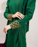 Maria Osama Khan Tiffany Vol-01 Luxury Pret 2Pc Suit - Emerald
