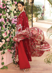 KAHF Premium Embroidered Luxury Lawn Unstitched 3Pc Suit KLC-09A