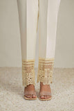 Nuriyaa Cambric Pret Trousers - CROCHET PANTS - FaisalFabrics.pk