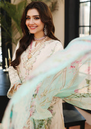 KAHF Premium Embroidered Luxury Lawn Unstitched 3Pc Suit KLC-07A