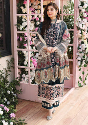 KAHF Premium Embroidered Luxury Lawn Unstitched 3Pc Suit KLC-01A