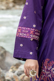 Safwa Clara Premium Embroidered Cotton Lawn Unstitched 3Pc Suit CAA-10