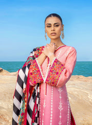 Zainab Chottani Embroidered Chikankari Lawn Unstitched 3Pc Suit ZC-06A