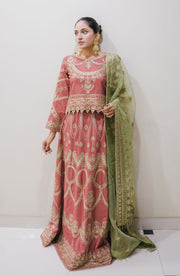 Surmai Sirr e Ayaa Unstitched Embroidered Formal 3Pc Suit - OPHELIA