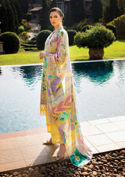 Elaf Premium Print Chikankari Lawn Unstitched 3Pc Suit ECT-06B MISTY SERENADE
