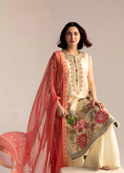 Coco by Zara Shahjahan Embroidered Lawn Unstitched 3 Piece Suit D-07A