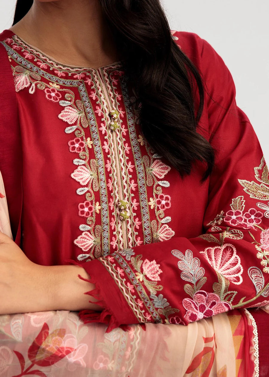 Coco by Zara Shahjahan Embroidered Lawn Unstitched 3 Piece Suit D-07B