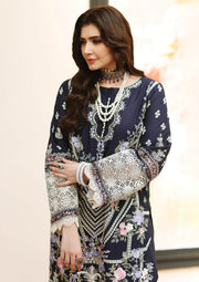 KAHF Premium Embroidered Luxury Lawn Unstitched 3Pc Suit KLC-07B