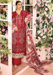 KAHF Premium Embroidered Luxury Lawn Unstitched 3Pc Suit KLC-09A