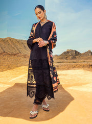 Zainab Chottani Embroidered Chikankari Lawn Unstitched 3Pc Suit ZC-09A
