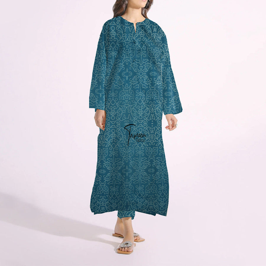 Tasneem Fabrics Unstitched Printed Cambric 2Pc Suit FBPR0003214