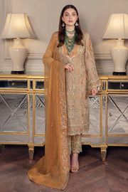 Ramsha Chevron Vol-05 Luxury Chiffon Unstitched 3Pc Suit A-508