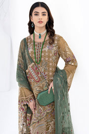 Ramsha Chevron Vol 06 Embroidered Chiffon Unstitched 3Pc Suit A-601