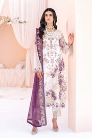 Ramsha Chevron Vol 06 Embroidered Chiffon Unstitched 3Pc Suit A-602