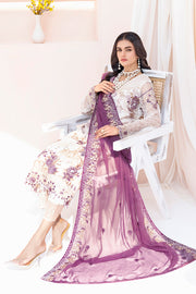 Ramsha Chevron Vol 06 Embroidered Chiffon Unstitched 3Pc Suit A-602