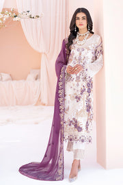 Ramsha Chevron Vol 06 Embroidered Chiffon Unstitched 3Pc Suit A-602
