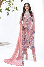 Ramsha Chevron Vol 06 Embroidered Chiffon Unstitched 3Pc Suit A-604