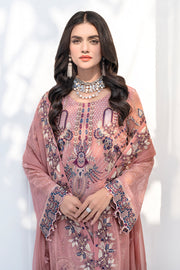 Ramsha Chevron Vol 06 Embroidered Chiffon Unstitched 3Pc Suit A-604