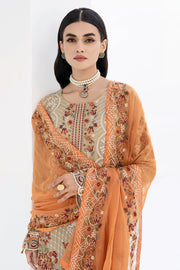 Ramsha Chevron Vol 06 Embroidered Chiffon Unstitched 3Pc Suit A-605