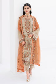 Ramsha Chevron Vol 06 Embroidered Chiffon Unstitched 3Pc Suit A-605