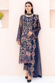 Ramsha Chevron Vol 06 Embroidered Chiffon Unstitched 3Pc Suit A-606
