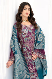 Ramsha Chevron Vol 06 Embroidered Chiffon Unstitched 3Pc Suit A-611