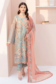 Ramsha Chevron Vol 06 Embroidered Chiffon Unstitched 3Pc Suit A-612