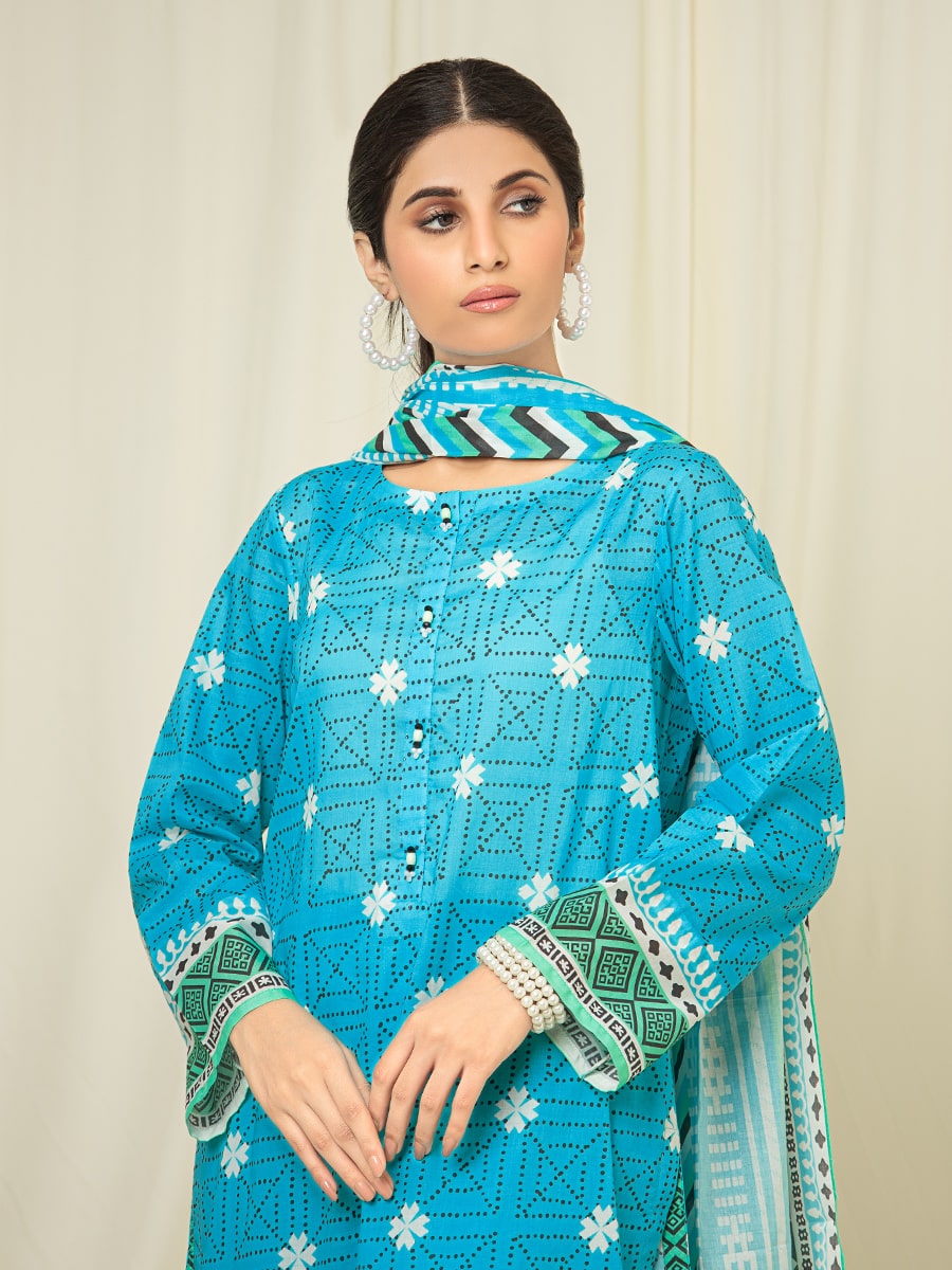 ACE Galleria Merak Printed Lawn Unstitched 3Pc Suit A-WU3PML23-22146