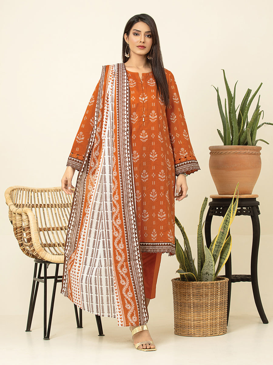 ACE Galleria Merak Printed Lawn Unstitched 3Pc Suit A-WU3PML23-22657