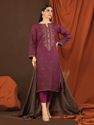 ACE Galleria Guzel Embroidered Jacquard 3Pc Suit A-WU3PS22-232