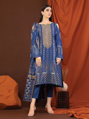 ACE Galleria Guzel Embroidered Jacquard 3Pc Suit A-WU3PS22-239
