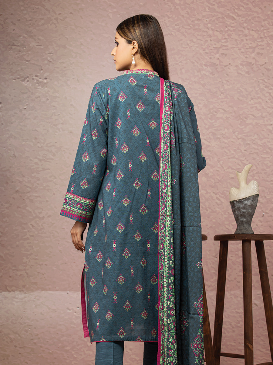 ACE Galleria Merak Khaddar Unstitched Printed 3Pc Suit A-WU3PWK22-449