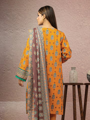 ACE Galleria Merak Khaddar Unstitched Printed 3Pc Suit A-WU3PWK22-452