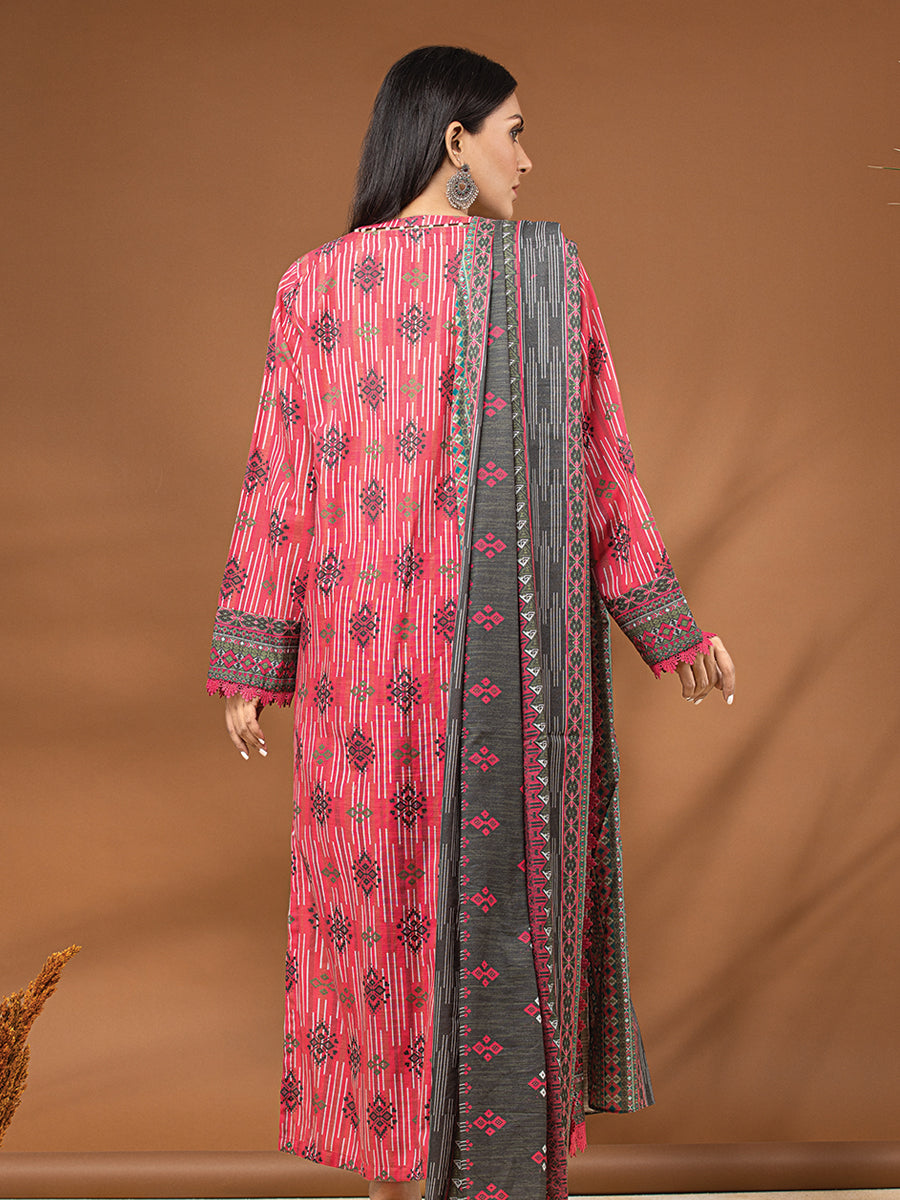 ACE Galleria Merak Khaddar Unstitched Printed 3Pc Suit A-WU3PWK22-453