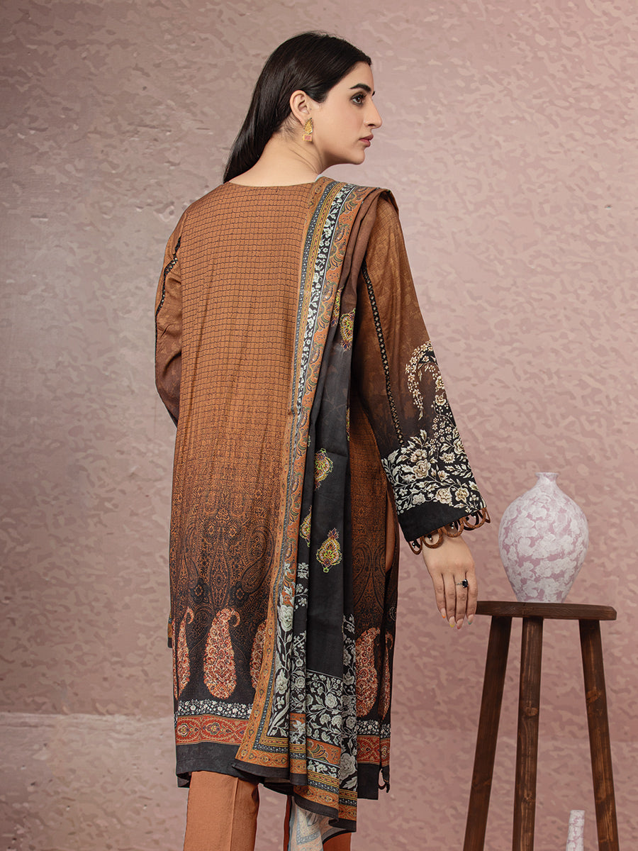 ACE Galleria Merak Viscose Unstitched Printed 3Pc Suit A-WU3PWV22-517