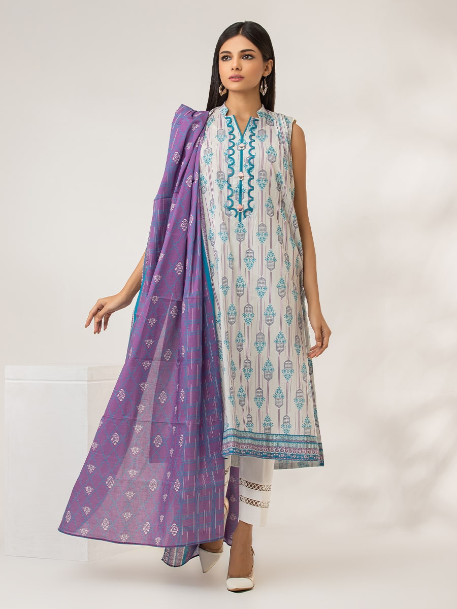 ACE Galleria Merak Printed Lawn Unstitched 2Pc Suit A-WUSDML23-22133