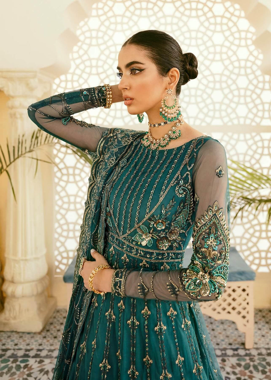 Akbar Aslam Elinor Embroidered Formal Wedding 3pc Suit AAWC-1384 MALEO - FaisalFabrics.pk