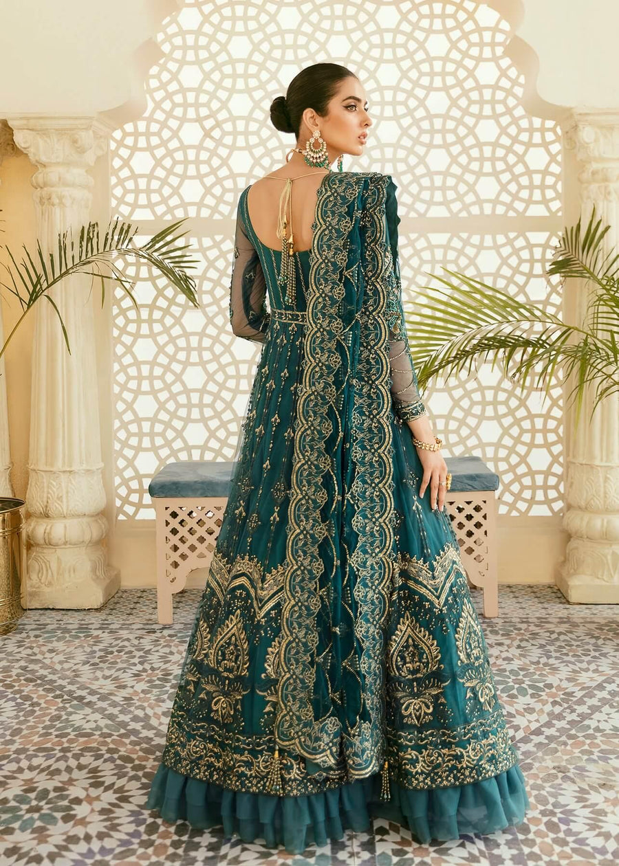 Akbar Aslam Elinor Embroidered Formal Wedding 3pc Suit AAWC-1384 MALEO - FaisalFabrics.pk