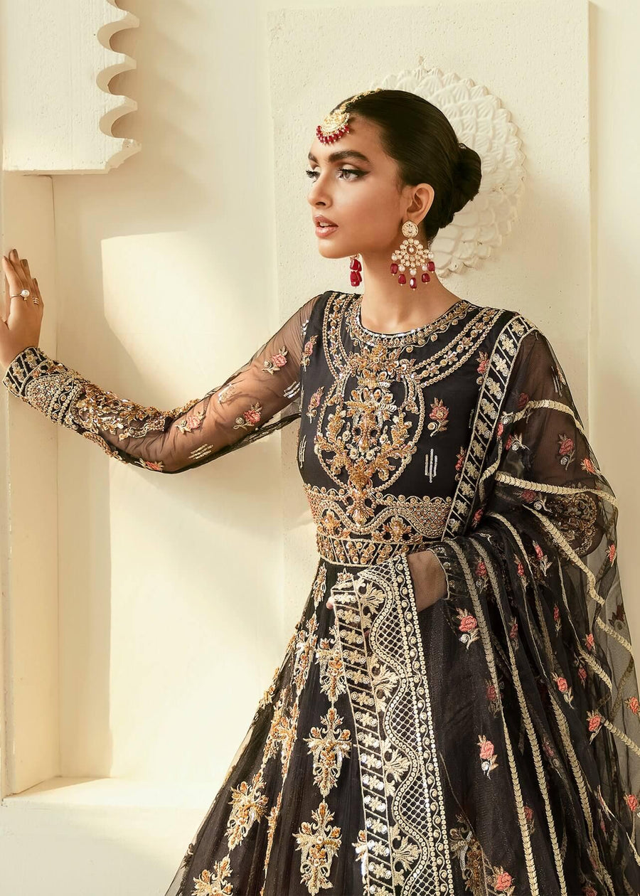 Akbar Aslam Elinor Embroidered Formal Wedding Wear AAWC-1385 MURELET - FaisalFabrics.pk