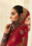Akbar Aslam Elinor Embroidered Formal Wedding 3pc Suit AAWC-1390 CARDINAL - FaisalFabrics.pk