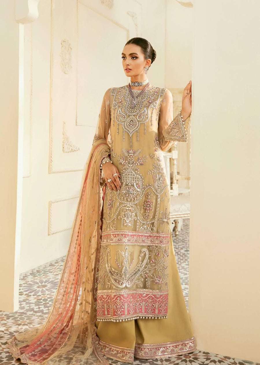 Akbar Aslam Elinor Embroidered Formal Wedding 3pc Suit AAWC-1392 PALILA - FaisalFabrics.pk